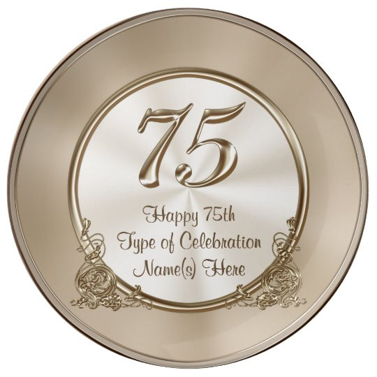 75Th Birthday Gift Ideas For Mom
 Personalized 75th Birthday Ideas for Mom or Wife Porcelain