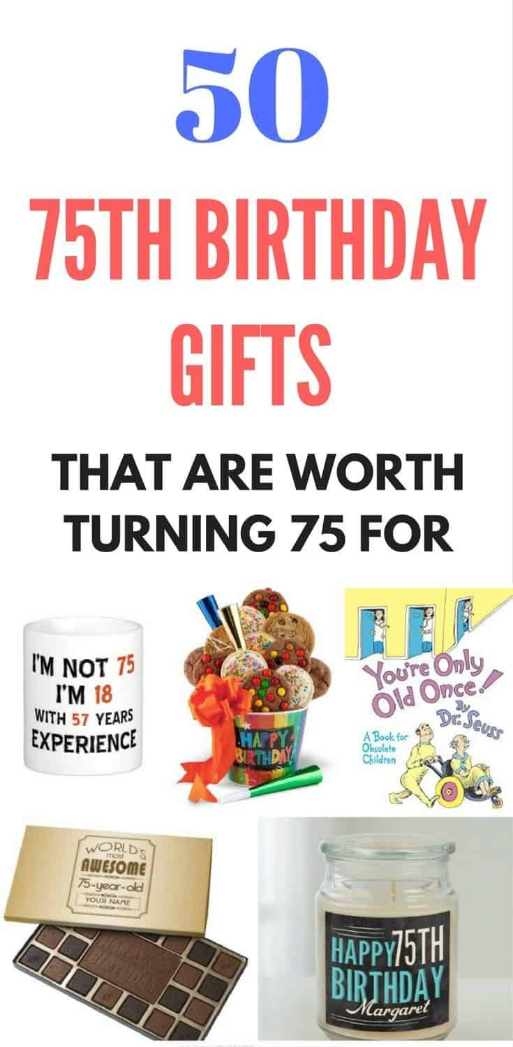 75Th Birthday Gift Ideas For Mom
 Top 75th Birthday Gifts 50 Sure to Please Gift Ideas