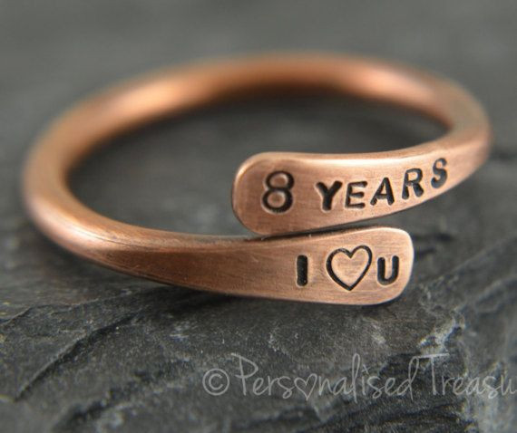 8 Year Anniversary Gift Ideas For Her
 Bronze Ring Bronze anniversary 8th anniversary t