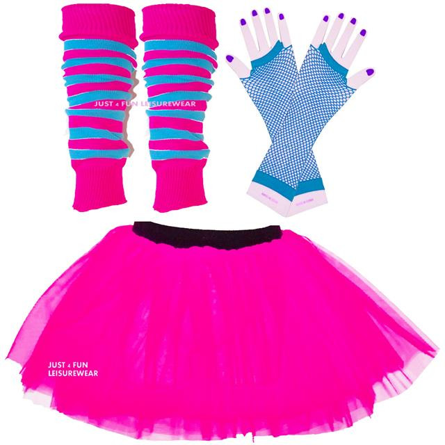 80'S Fashion For Kids
 NEON TUTU SKIRT SET GIRLS PARTY 80 s fancy dress
