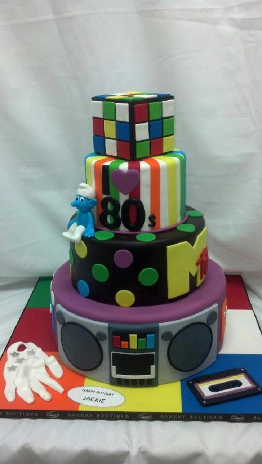 80s Birthday Cake
 80S Custom Birthday Cake CakeCentral