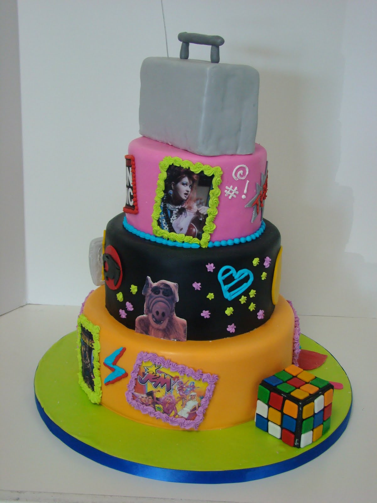 80s Birthday Cake
 Sweet Cakes by Rebecca I Love the 80 s cake