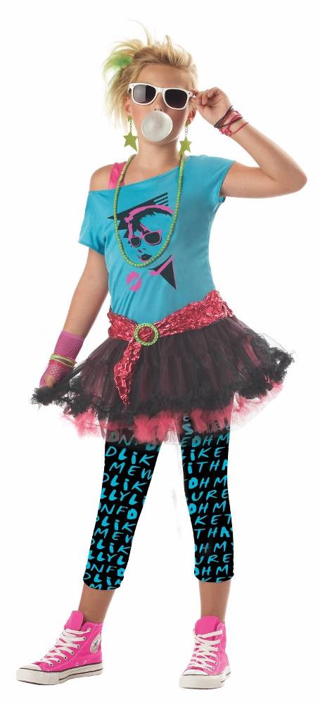 80S Fashion Kids
 Kids Girls 1980s 80 s Valley Girl Costume