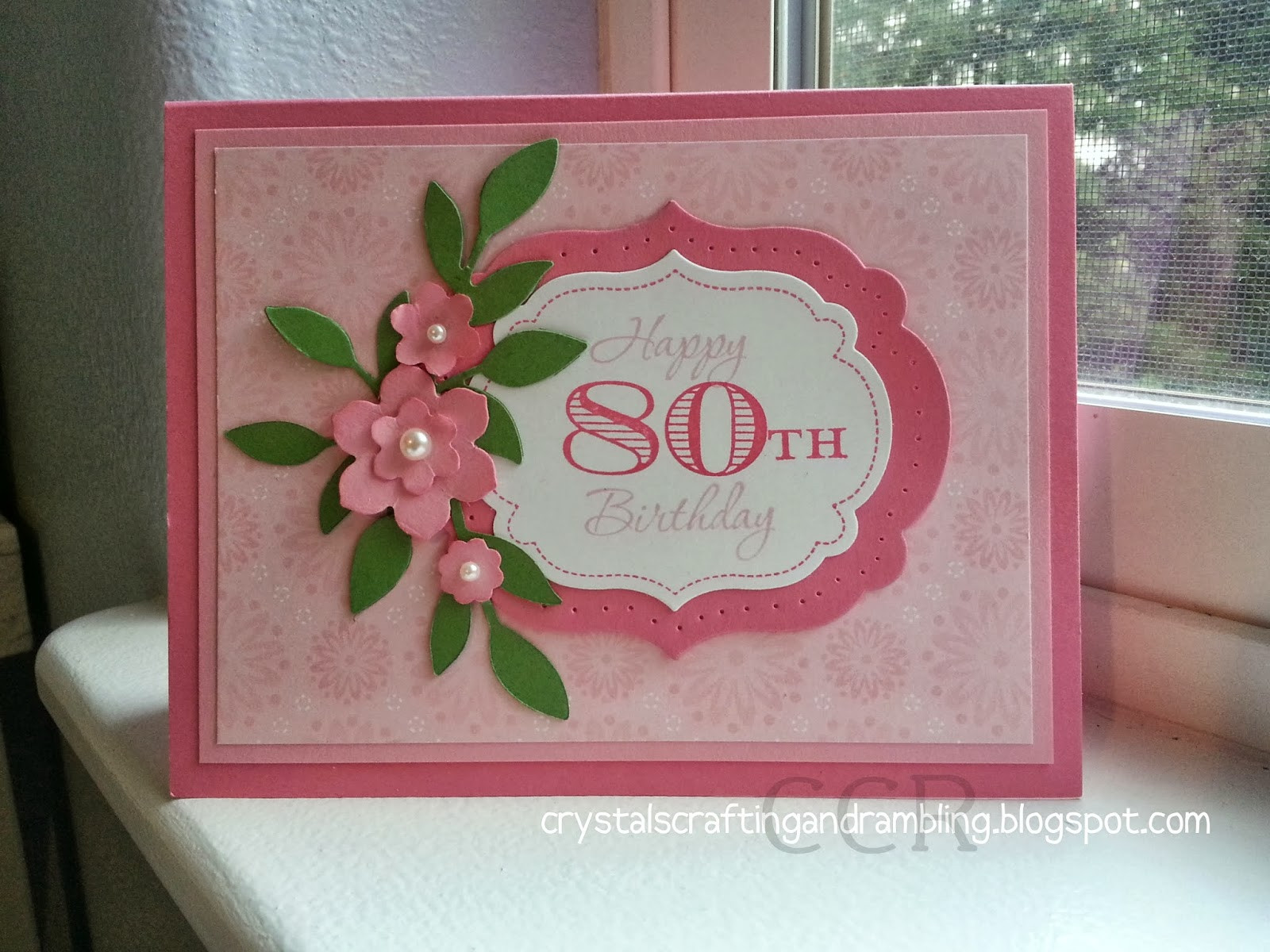80Th Birthday Gift Ideas For Grandma
 Crafting & Rambling Happy 80th Birthday Grandma