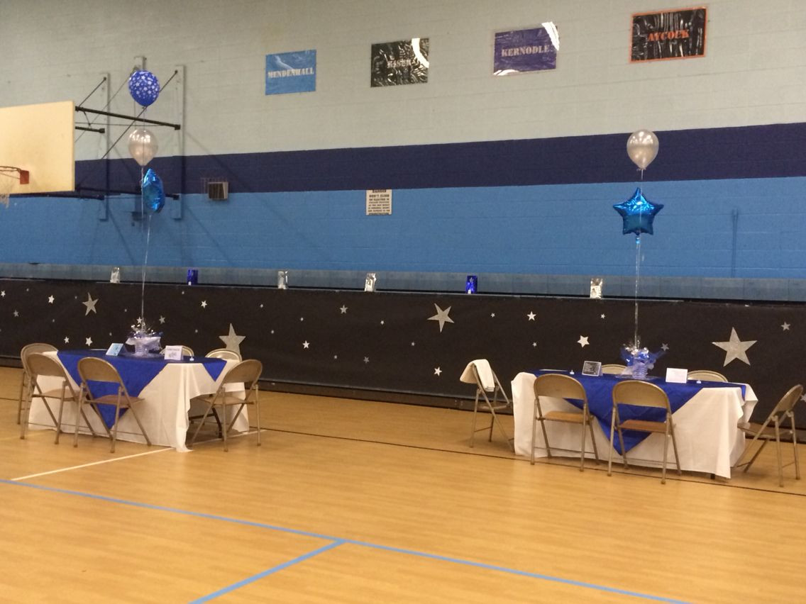 8Th Grade Graduation Party Ideas School
 Gym decorations for Mendenhall Middle School s 8th grade