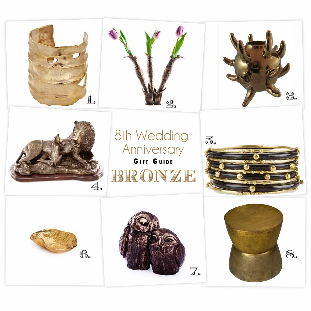 8Th Wedding Anniversary Gift Ideas
 Breaking the Mold The 8th Anniversary Gift Guide Bronze
