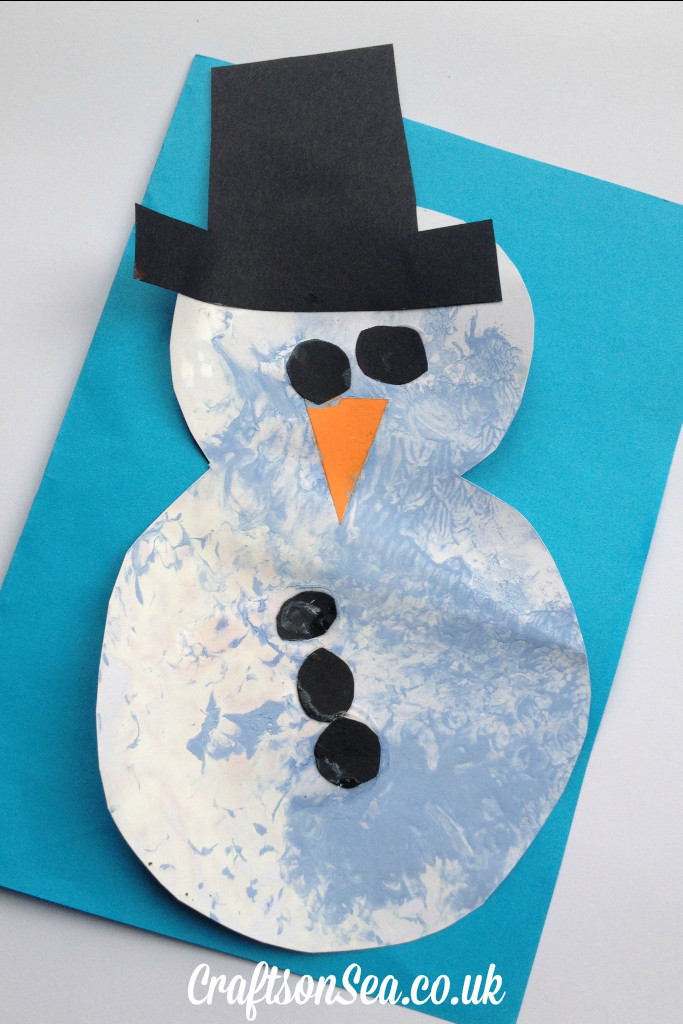 A Crafts For Preschoolers
 Bubble Wrap Snowman