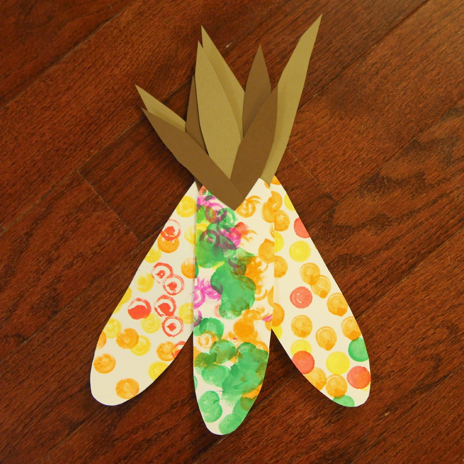 A Crafts For Preschoolers
 Toddler Approved Painted Corn Craft for Toddlers