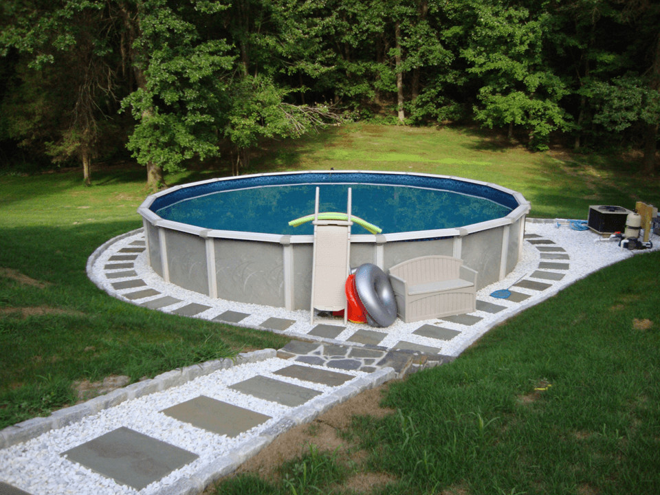 Above Ground Pool Decorating Ideas
 Home Elements And Style Ground Pool Designs Swimming