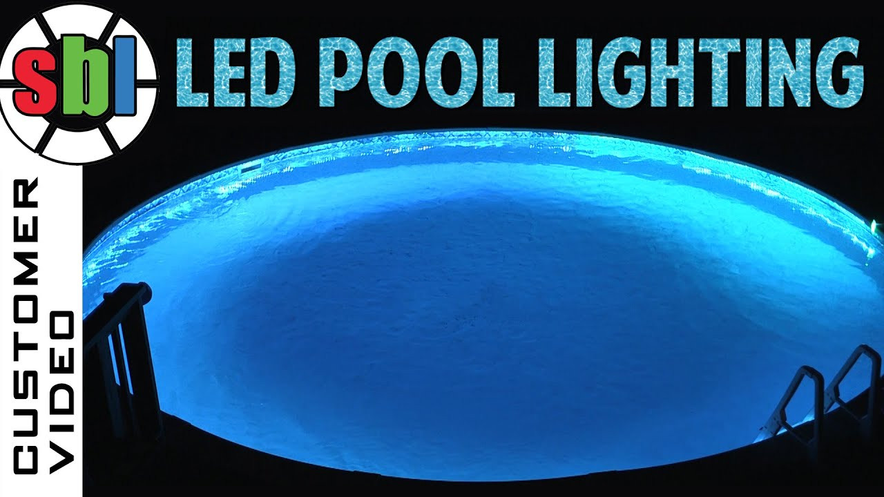 above ground pool landscape lighting ideas