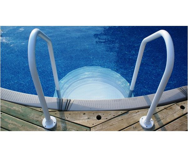 Above Ground Pool Rails
 The Step Ground Drop In Two Pool Supplies Canada