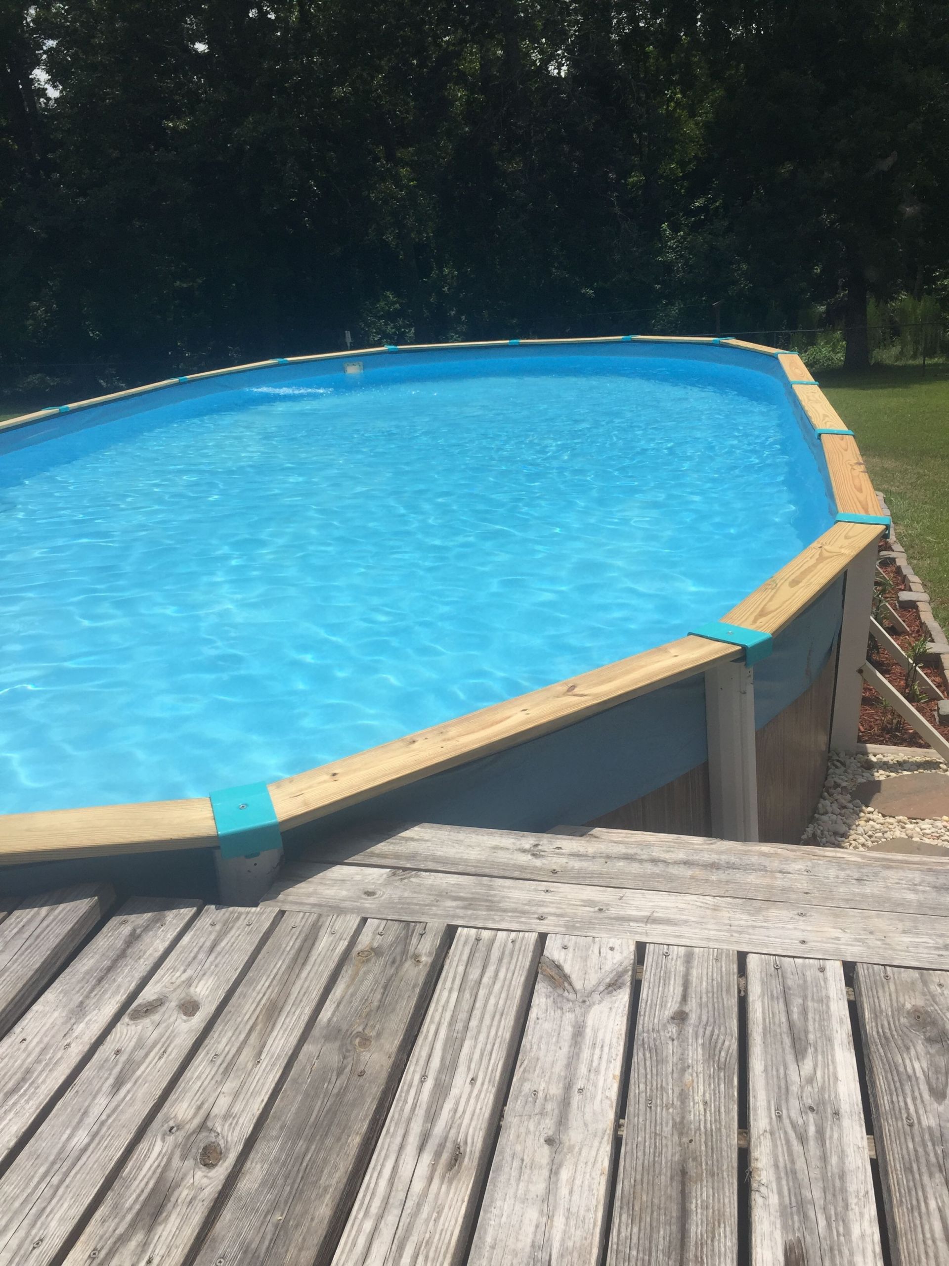 Above Ground Pool Rails
 Wood top rails for above ground pool The metal top