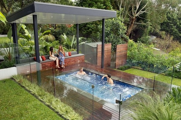 Above Ground Pool Shade
 Small inground pools – inspiring ideas for small gardens