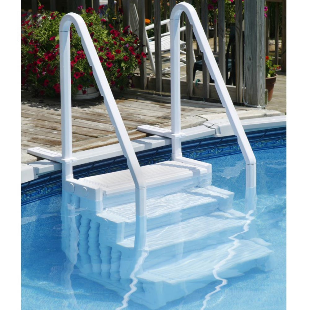 Above Ground Pool Stairs Steps
 Easy Ground Swimming Pool Steps by BlueWave