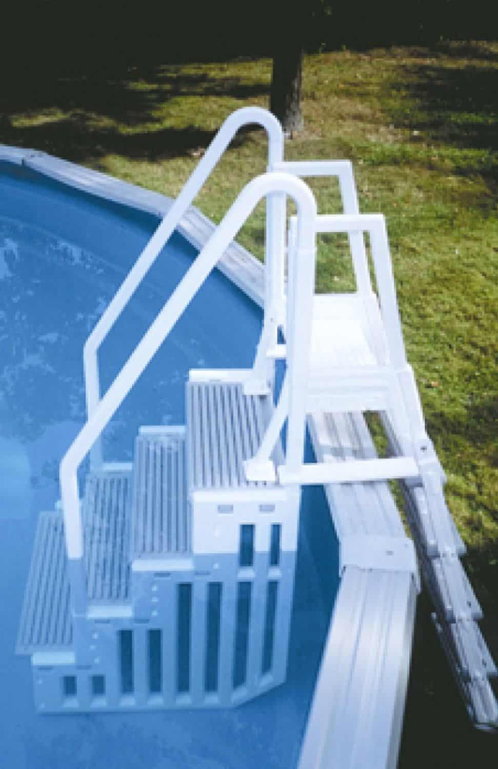Above Ground Pool Stairs Steps
 The Best Ground Pool Ladders and Steps Home Pools Plus