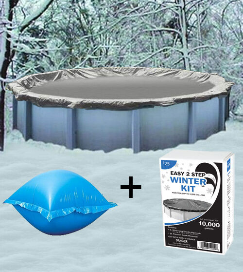 Above Ground Pool Winterizing Kit
 30 Round Ground Winter Pool Cover 4 x4’ Air