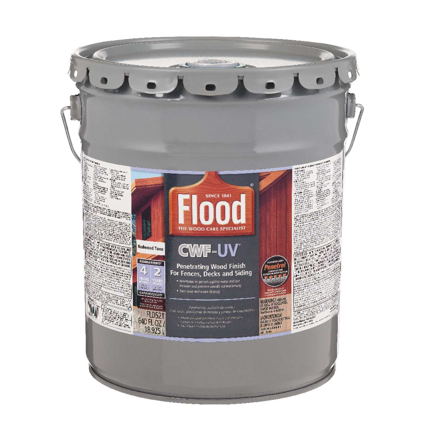 Ace Hardware Deck Paint
 Flood CWF UV Matte Redwood Water Based Wood Finish 5 gal