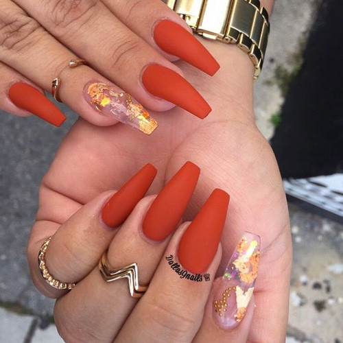 Acrylic Nail Colors
 50 Best Fall Acrylic Nails for 2018 FAVHQ
