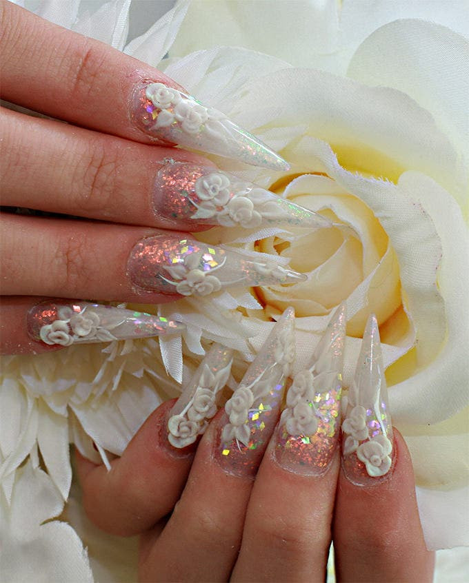 Acrylic Nail Designs For Weddings
 28 Amazing Wedding Nail Designs for Every Bride