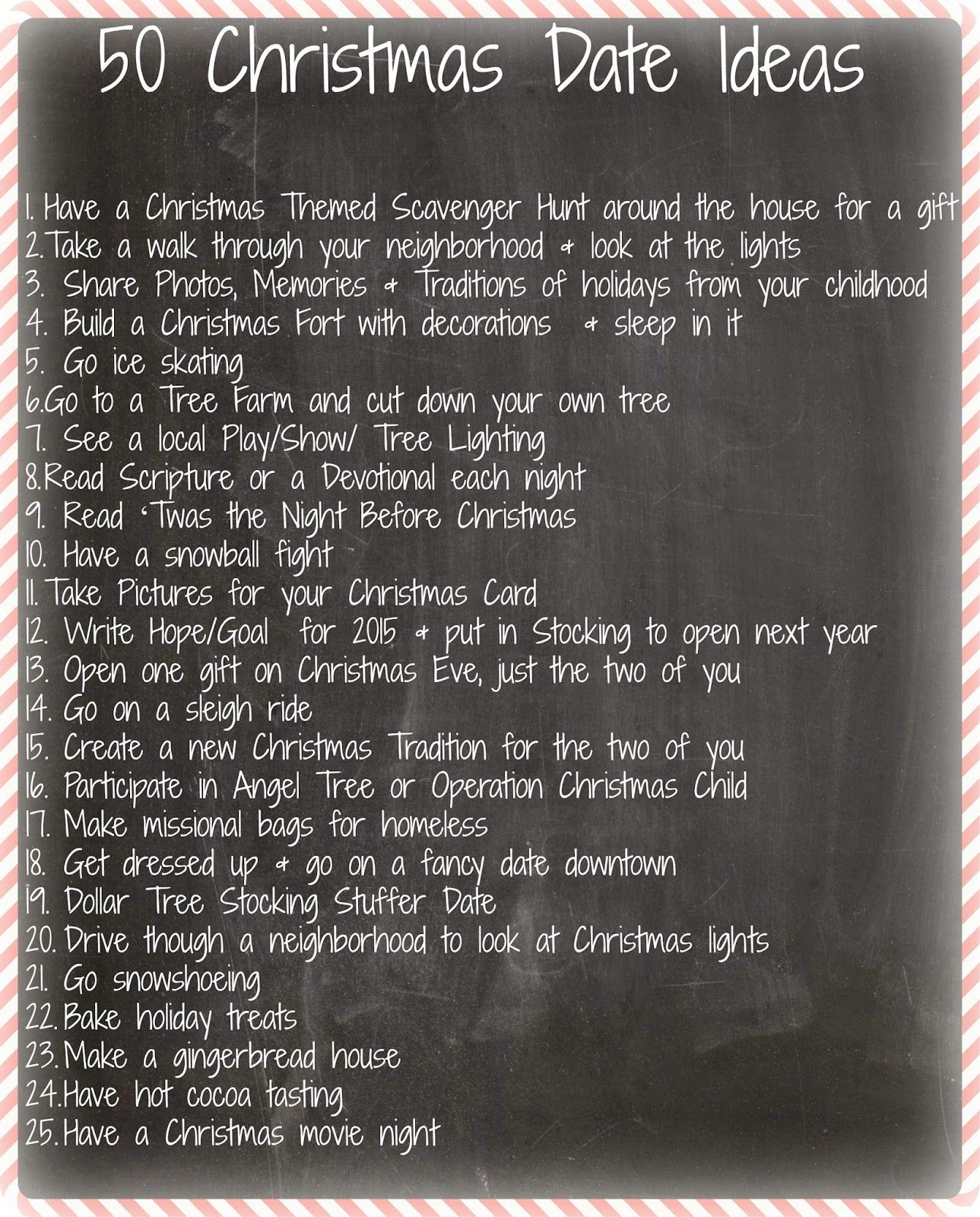 Activity Gift Ideas For Couples
 Steeleing Moments 50 Christmas Date Ideas for Couples