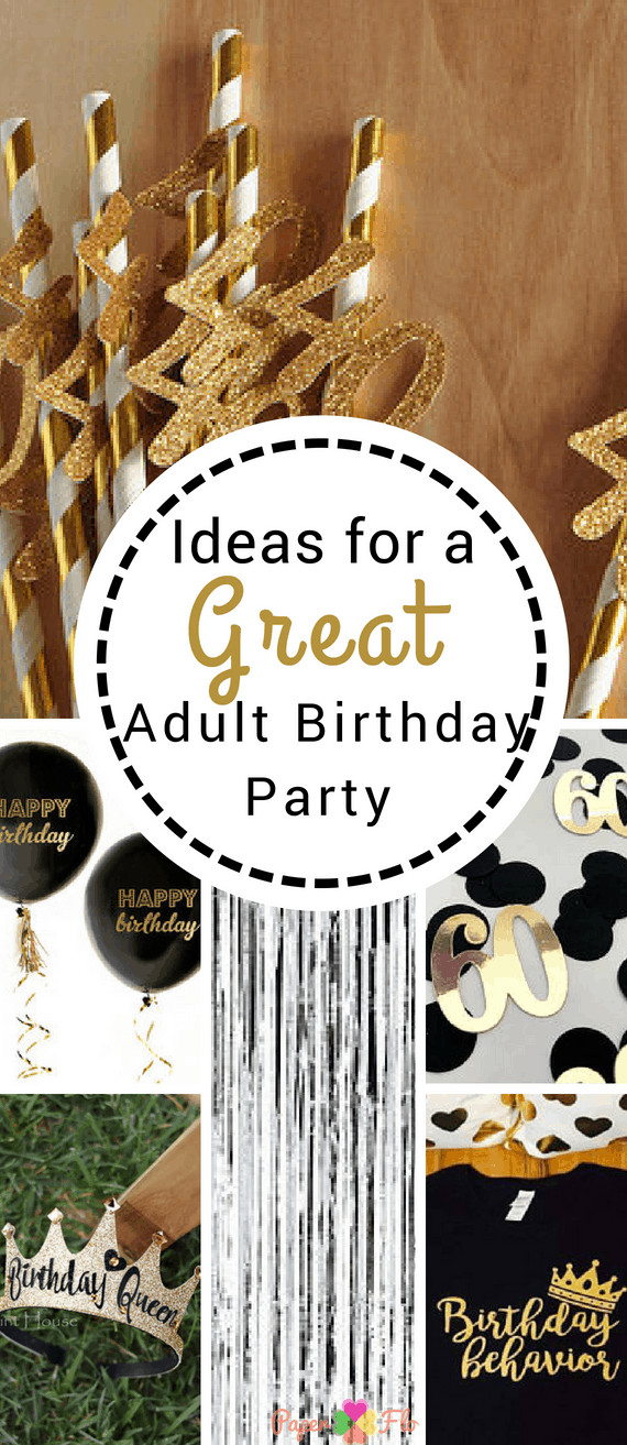 Adult Birthday Decorations
 10 Birthday Party Ideas for Adults Paper Flo Designs