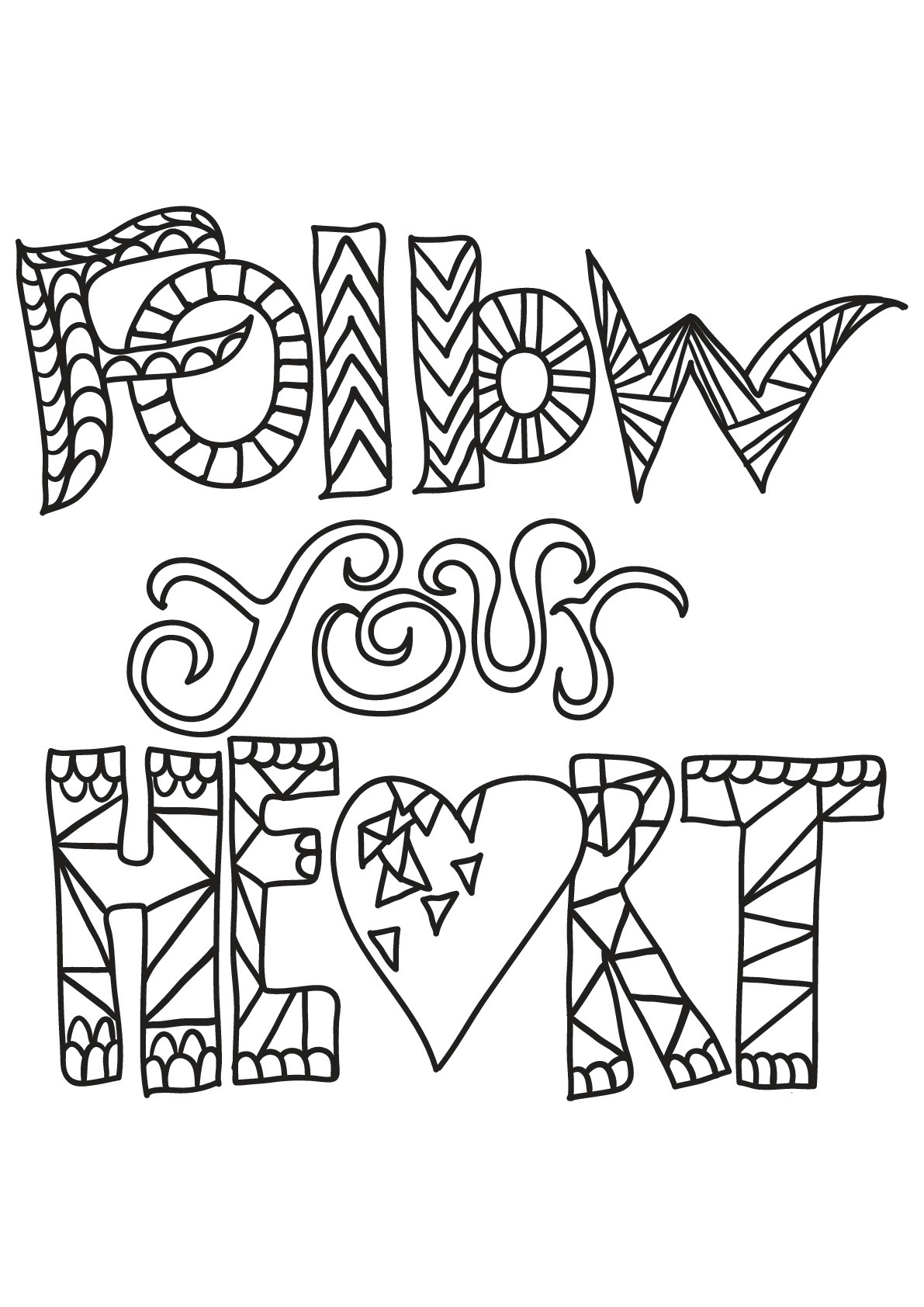 Adult Coloring Pages Quotes
 10 the Best Ideas for Printable Adult Coloring Pages