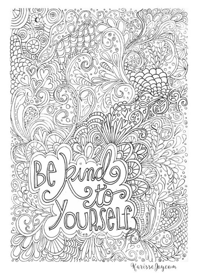 Adult Coloring Pages Quotes
 12 Inspiring Quote Coloring Pages for Adults–Free