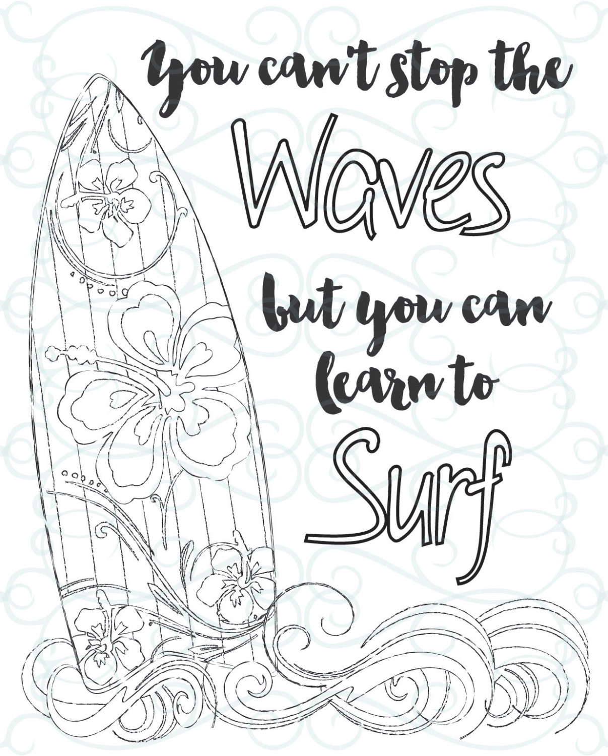 Adult Coloring Pages Quotes
 Adult Inspirational Coloring Page printable 03 Learn to