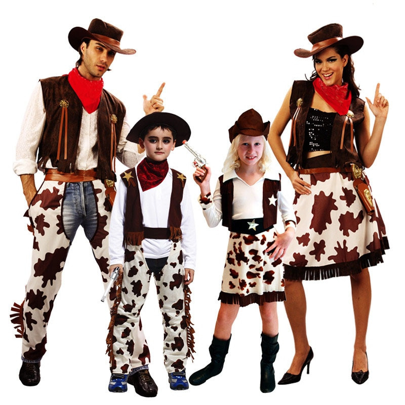 Adult Costumes For Kids Party
 2018 Children Adults West Cowboy Cosplay Costume Boys