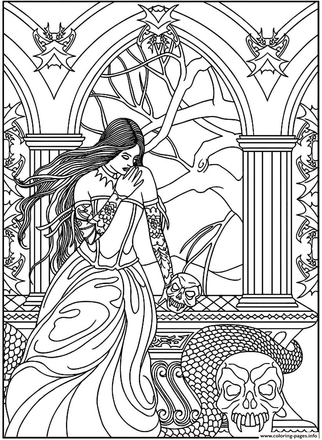 Adults Only Coloring Book
 Fantasy Adult Coloring Pages Coloring Home