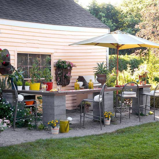 Affordable Outdoor Kitchens
 Garden design ideas practical tips for the courtyard