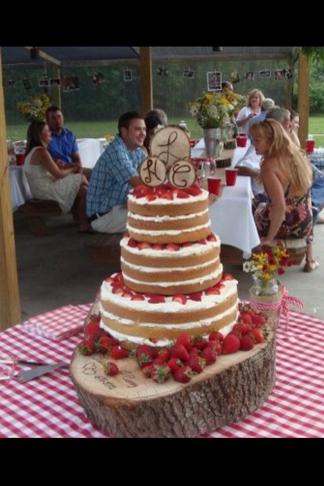 Affordable Wedding Cakes
 Strawberry Shortcake Wedding Cake I like this idea for a