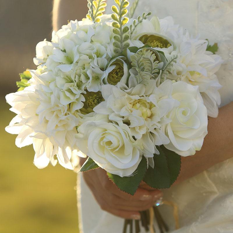 Affordable Wedding Flowers
 Cheap 2015 New Artificial Bridal Bouquets For Out Door