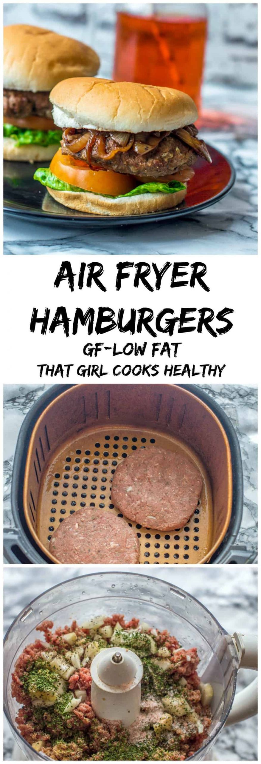 Air Fryer Hamburgers
 Tasty air fryer hamburgers That Girl Cooks Healthy