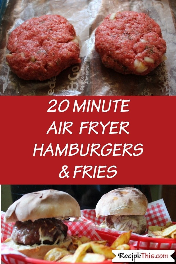 Air Fryer Hamburgers
 Air Fryer Hamburgers