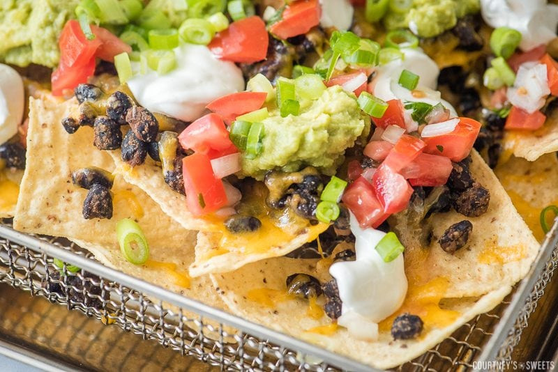 Air Fryer Nachos
 Air Fryer Loaded Nachos with Black Beans Courtney s Sweets