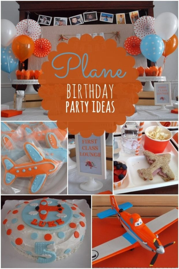 Airplane Birthday Decorations
 Boy s Plane Themed Birthday Party Ideas Spaceships and