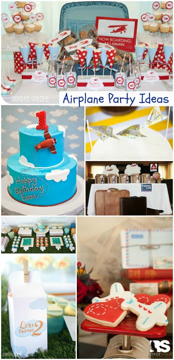 Airplane Birthday Decorations
 Airplane Birthday Party Get Ready For Takeoff Moms