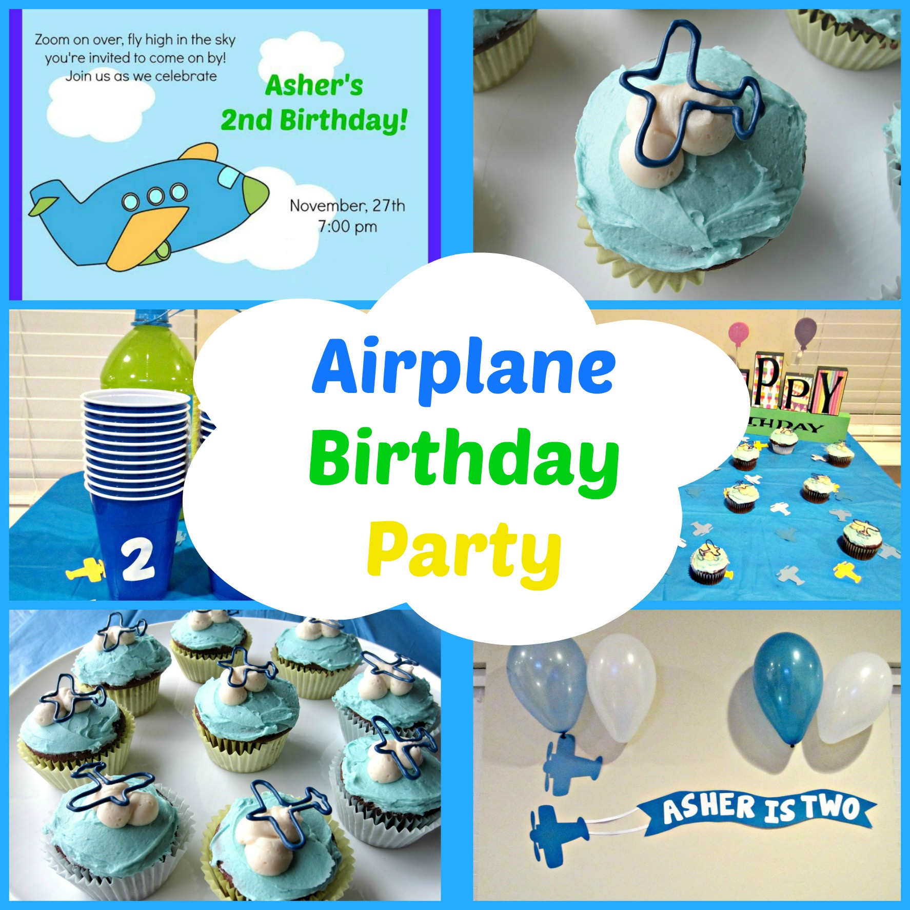 Airplane Birthday Decorations
 Airplane Birthday Party Love to be in the Kitchen