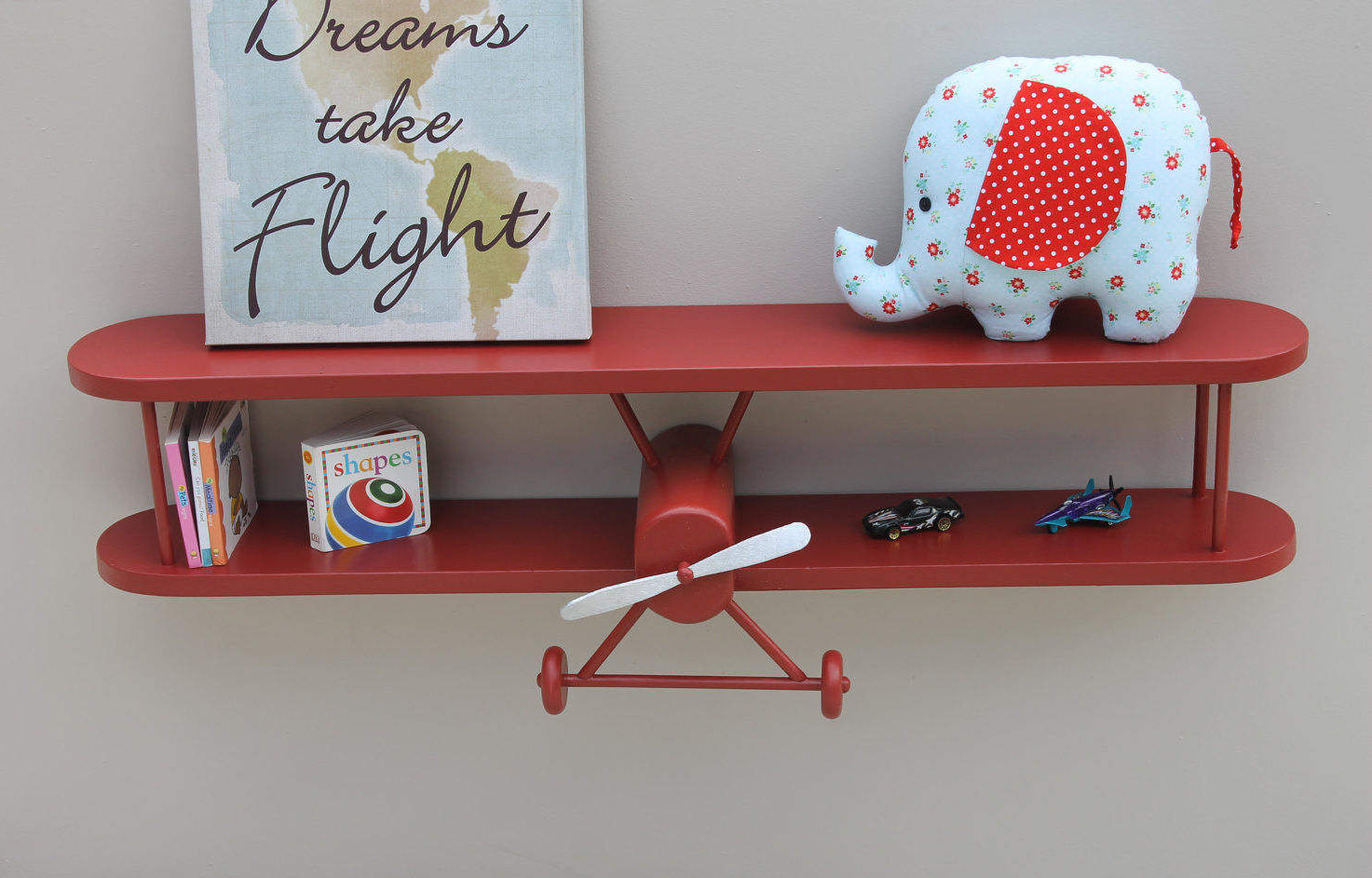 Airplane Decor For Baby Room
 Airplane Shelf 3 ft long plane pilot aircraft decor Baby