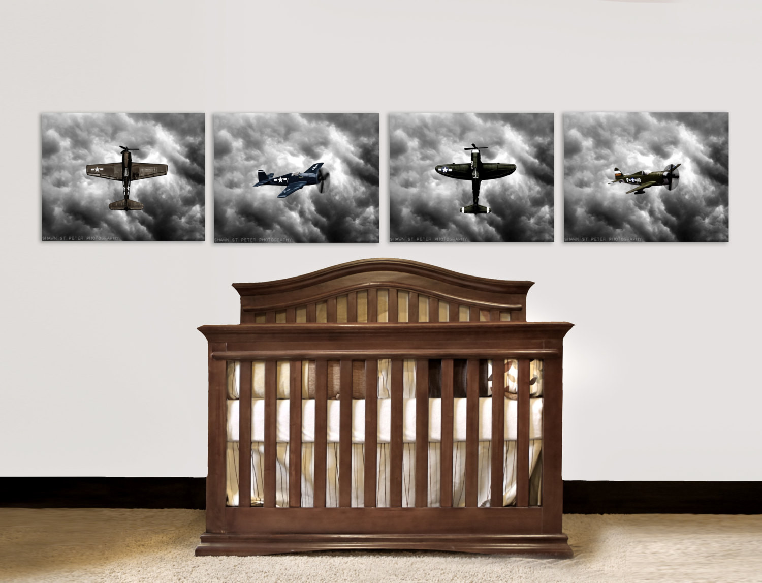 Airplane Decor For Baby Room
 Nursery Decor Vintage Airplanes Baby room ideas by