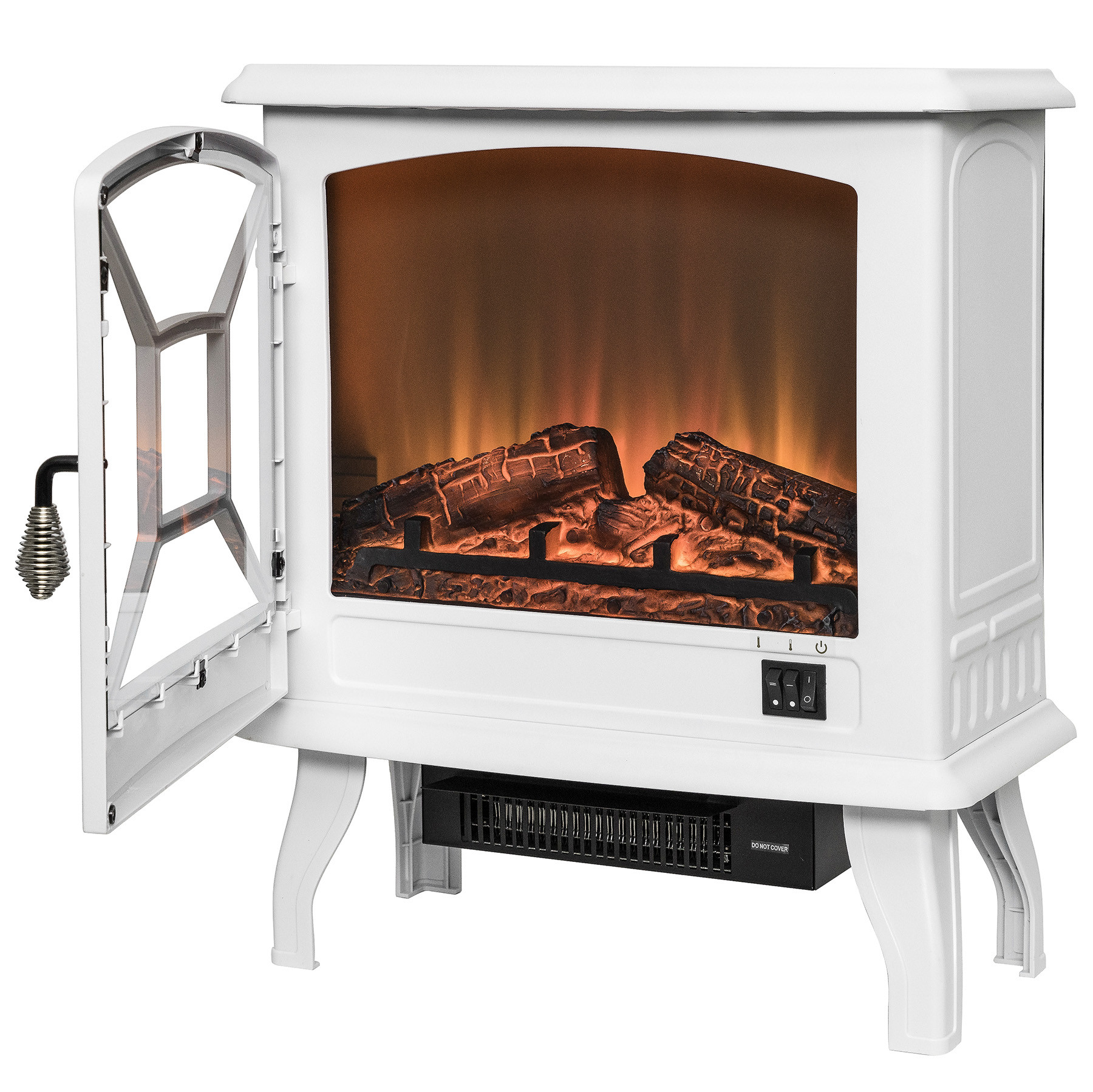 Akdy Electric Fireplace
 AKDY AKDY 20" White Finish Freestanding Portable Electric