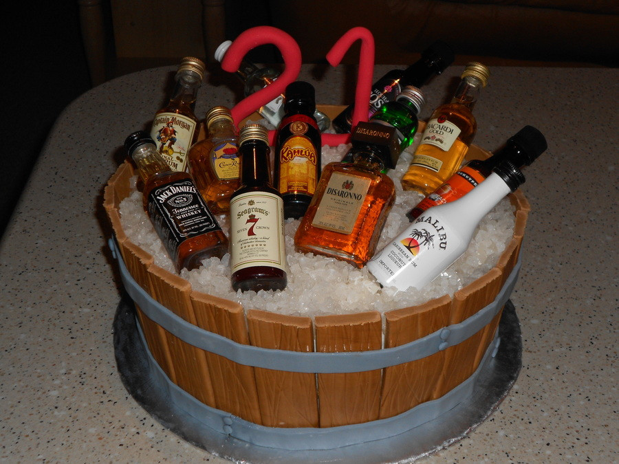 Alcohol Birthday Cake
 Barrel 21St Birthday CakeCentral