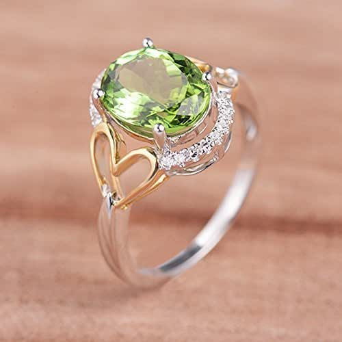 Amazon Diamond Rings
 Amazon Oval Cut Green Tourmaline Engagement Ring 14k