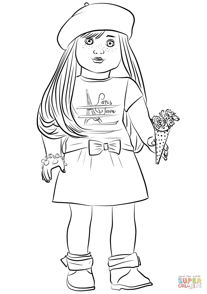 American Girls Coloring Pages
 American Girl Grace Thomas coloring page