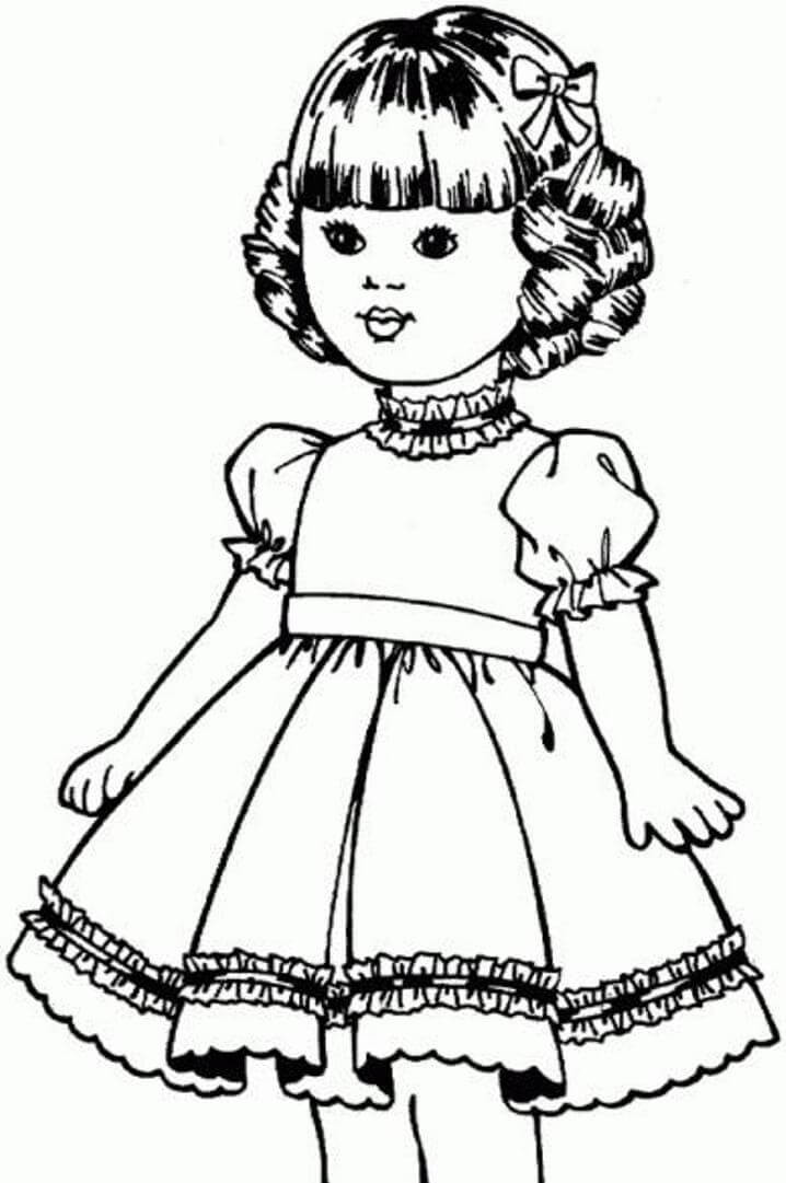 American Girls Coloring Pages
 American Girl Doll Coloring