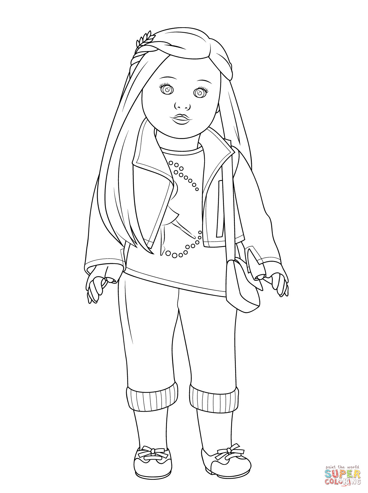 American Girls Coloring Pages
 American Girl Isabelle Doll coloring page
