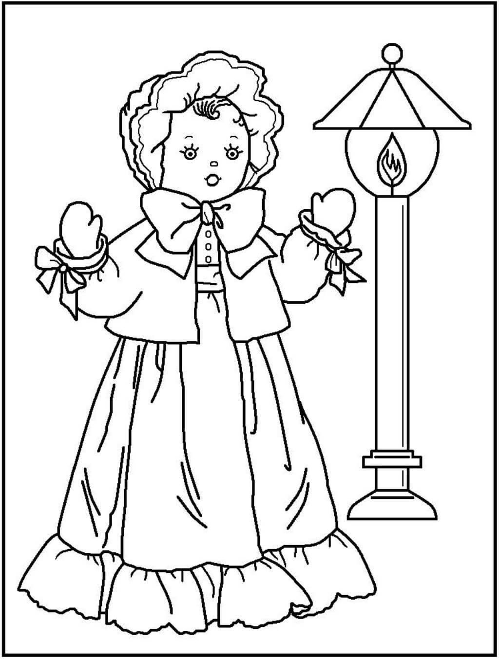 American Girls Coloring Pages
 Coloring Pages American Girl Doll