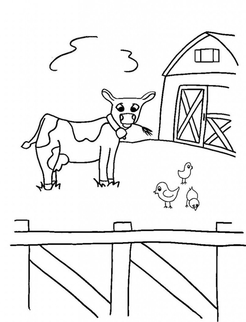 Animal Coloring Pages For Kids
 Free Printable Farm Animal Coloring Pages For Kids