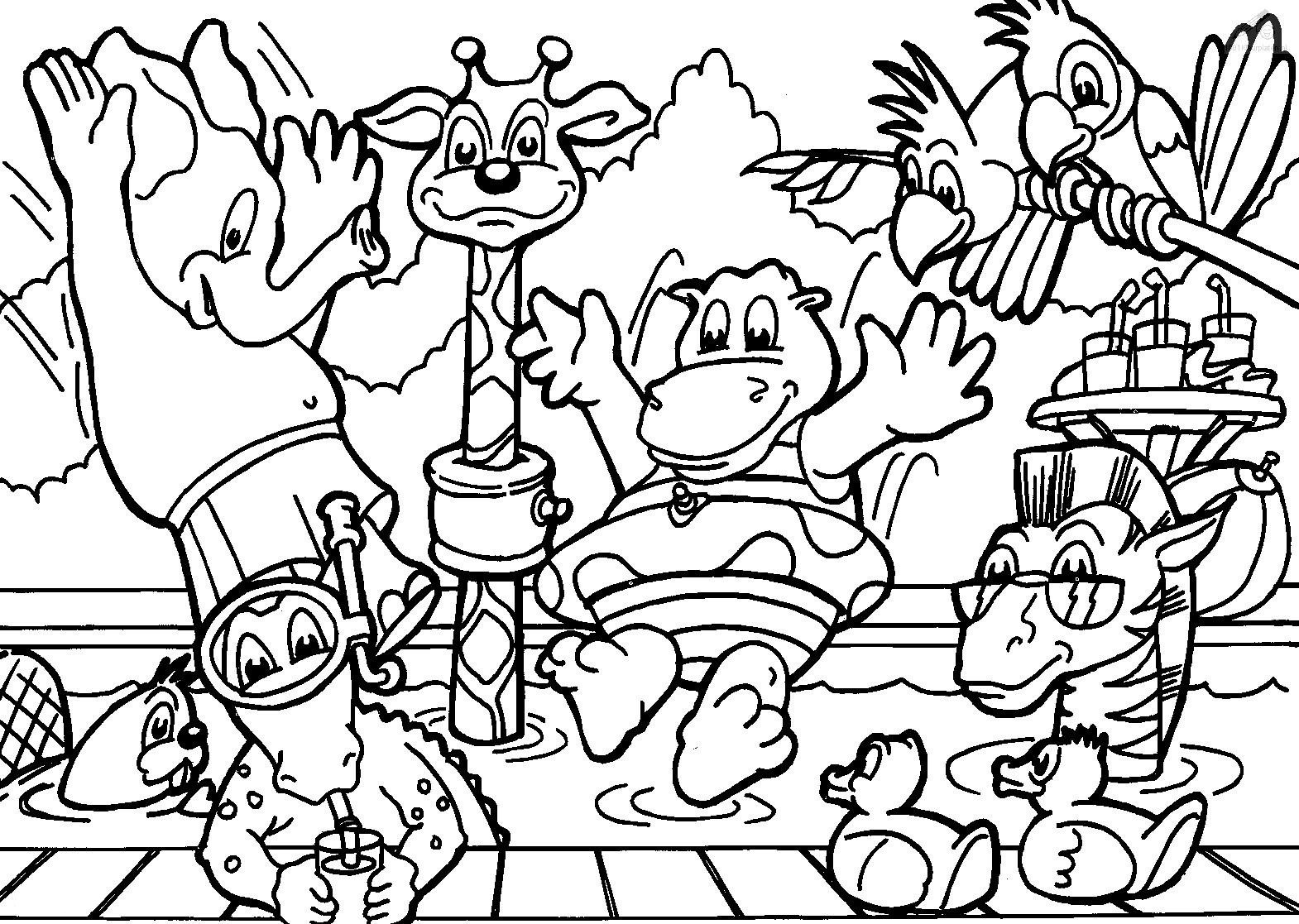 Animal Coloring Pages For Kids
 Wild Animal Coloring Pages Best Coloring Pages For Kids